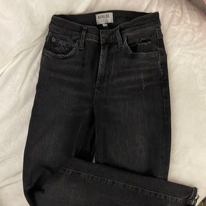 Black Agolde Jeans with Distressing